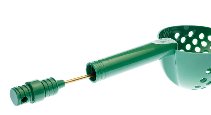 Green Sand Scoop with Hole & Brass Probe