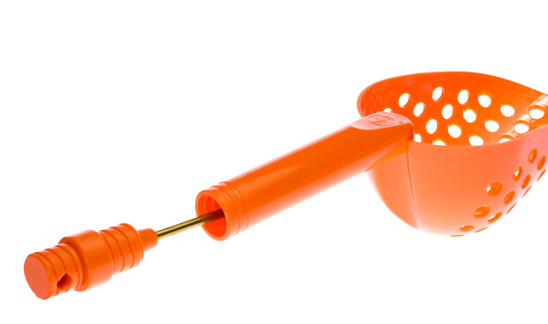 Orange Sand Scoop with Hole & Brass Probe