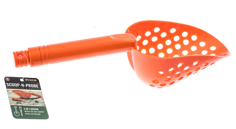 Orange Sand Scoop with Hole & Brass Probe