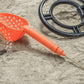 Orange Sand Scoop with Hole & Brass Probe