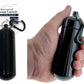 5" Waterproof Black Jumbo Aluminum Container /Capsule with Carabiner