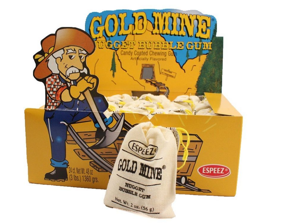 Gold Mine Nugget Bubble Gum